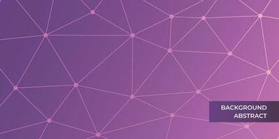 Technology or network abstract background. Attractive gradient color design for banner, cover, brochure, business card, social media, web. vector