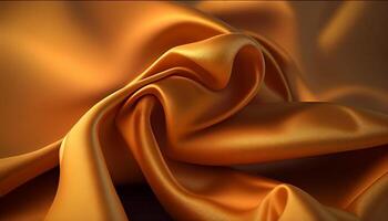 A closeup of elegant silk smooth fabric texture background, Generative AI photo