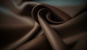 A closeup of elegant silk smooth fabric texture background, Generative AI photo