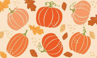 Set of Pumpkin of various shapes and colors vector