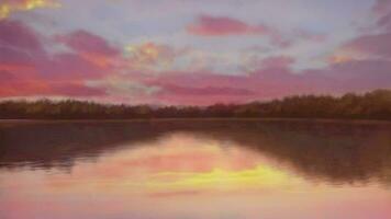 soledad por el lago, el belleza de reflexión video