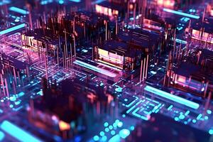 Smart IoT Abstract Background, photo