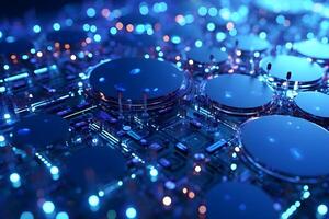 Electric IoT Abstract Background, photo