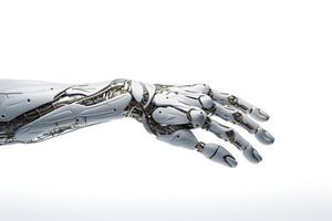 Technology Concept Robotic Hand on White, photo