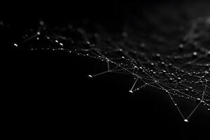 spider web overlay dark background, cobweb design element, ai generated photo