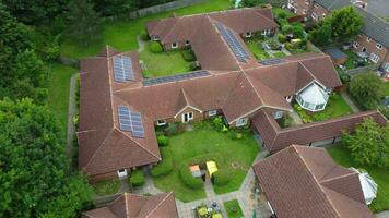 High Angle View of Western Luton City and Residential District. Aerial View of Captured with Drone's Camera on 30th July, 2023. England, UK video