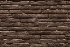 stone brick wall texture background. photo