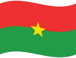 burkina faso bandera ola. burkina faso bandera. bandera de burkina faso vector