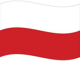 Poland flag wave. Poland flag. Flag Poland vector