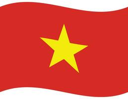 Vietnam bandera ola. Vietnam bandera. bandera de Vietnam vector