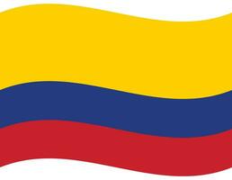 bandera de Colombia. Colombia bandera ola. Colombia bandera vector