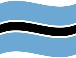 Botswana bandera ola. Botswana bandera. bandera de Botswana vector