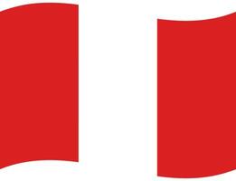 Flag of Peru. Peru flag. Peru flag wave vector