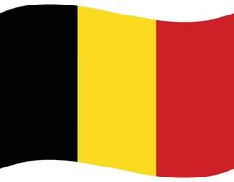 Flag of Belgium. Belgium flag wave vector