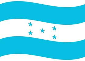 Honduras flag wave. Honduras flag. Flag of Honduras vector