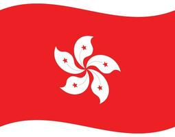 Flag of Hong Kong. Hong Kong flag . Hong Kong flag wave vector