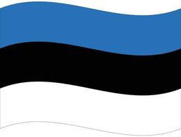 Estonia bandera ola. Estonia bandera. bandera de Estonia vector