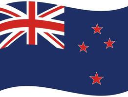 New Zealand flag. Flag New Zealand. New Zealand flag wave vector