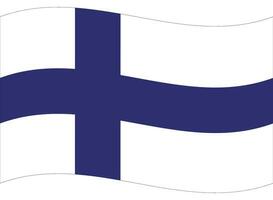 Finland flag. Flag of Finland. Finland flag wave vector