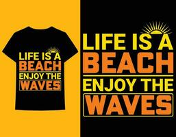 beach t-shirt design vector elements