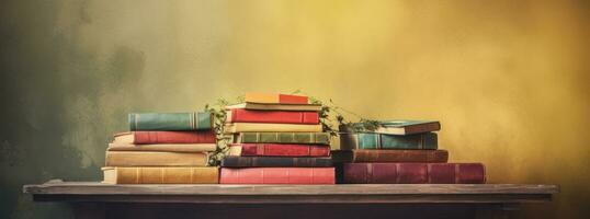 Books educational background photo