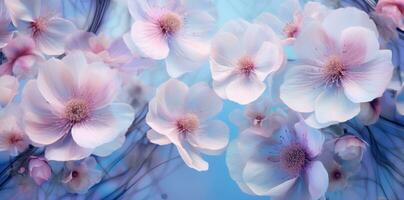 romántico Violeta flores antecedentes foto