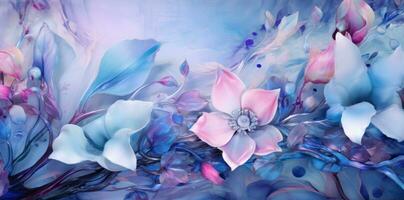 Romantic violet flwers background photo