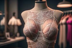 Sensual lingerie on a mannequin. ai generative photo