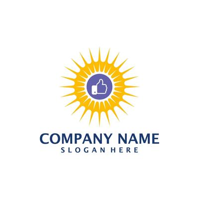 Sun Like logo design vector. Good Sun logo design template concept