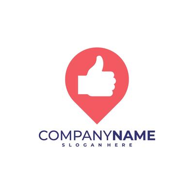 Like Point logo design vector. Good Point logo design template concept