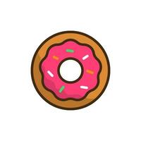 rosquilla icono vector diseño plantillas sencillo y moderno