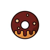 rosquilla icono vector diseño plantillas sencillo y moderno