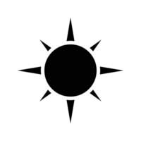 sun icon vector design template simple and modern