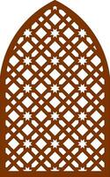 Simple Vector Pattern for Laser Cutting, Decoration, and Ornament. Metal design, wood carving, vector