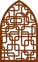 Simple Vector Pattern for Laser Cutting, Decoration, and Ornament. Metal design, wood carving, vector