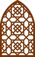 Simple Vector Pattern for Laser Cutting, Decoration, and Ornament. Metal design, wood carving, vector