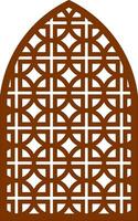 Simple Vector Pattern for Laser Cutting, Decoration, and Ornament. Metal design, wood carving, vector