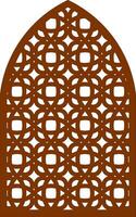 Simple Vector Pattern for Laser Cutting, Decoration, and Ornament. Metal design, wood carving, vector