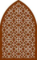 Simple Vector Pattern for Laser Cutting, Decoration, and Ornament. Metal design, wood carving, vector