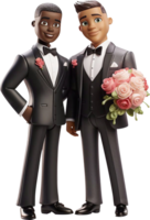 Wedding cake figurines, bride and groom figurines, romantic wedding stickers. Marriage. png