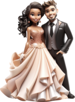 Boda pastel figuritas, novia y novio figuritas, romántico Boda pegatinas casamiento. png