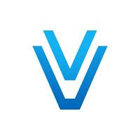 letter v logo design for company business vector