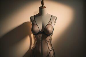 Sensual lingerie on a mannequin. ai generative photo