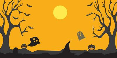 Background vector design with halloween theme