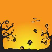 Background vector design with halloween theme