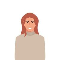 People's faces of woman with happy smiling humans. Avatars. Set of user profiles. Colored flat vector illustration