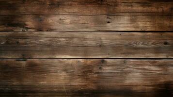 AI Generated Rustic wood texture background template. photo