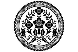 Oriental pattern with damask, arabesque and floral elements. Abstract background vector
