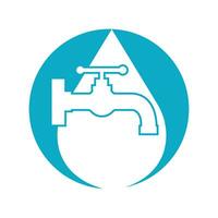 Plumbing service icon logo creative vector illustrattion