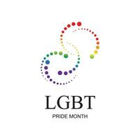 lgbt orgullo mes, celebrado anualmente. lgbt humano derechos y tolerancia ilustración vector